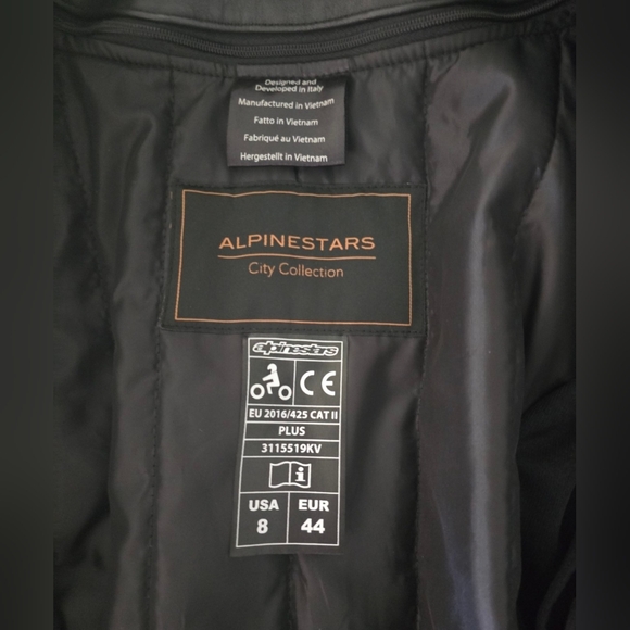 Leather Motorcycle Jacket - Picture 3 of 8